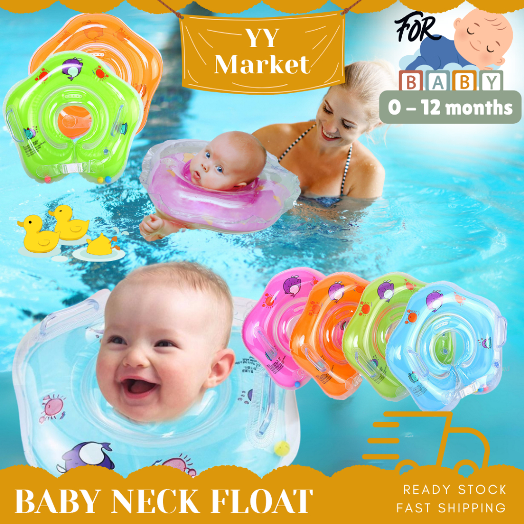 Baby Neck Float For Bathtub Baby Swimming Ring Inflatable