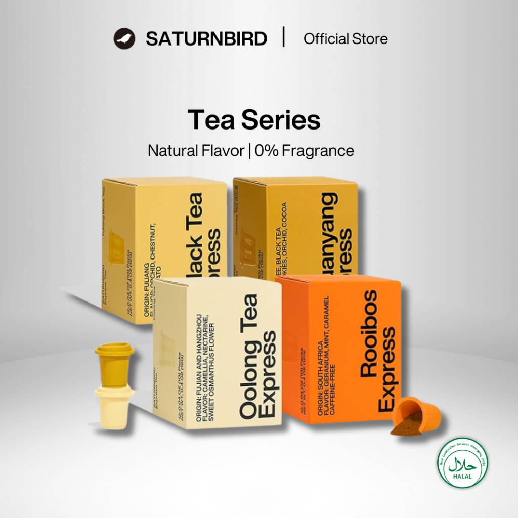 SATURNBIRD Instant Tea Cold Brew Oolong Tea, Black Tea, Yuanyang 1g