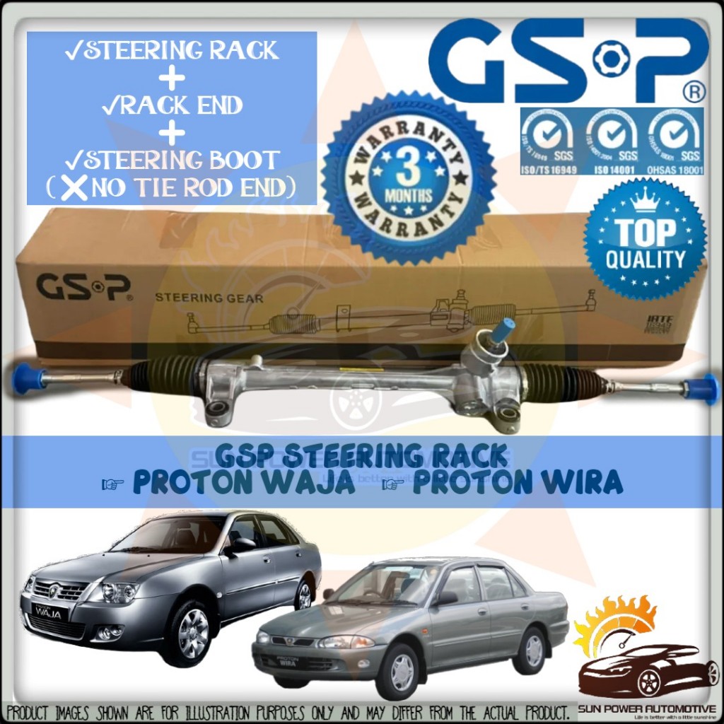 Proton Waja / Wira 100% ORIGINAL GSP Power Steering Gear Rack Assy Set ...