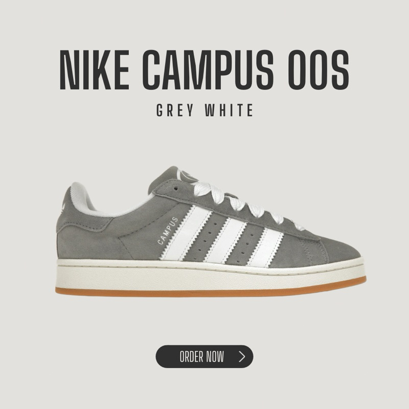 Nike Campus 00s Grey White HQ8707 Sneakers Shoes | Shopee Malaysia