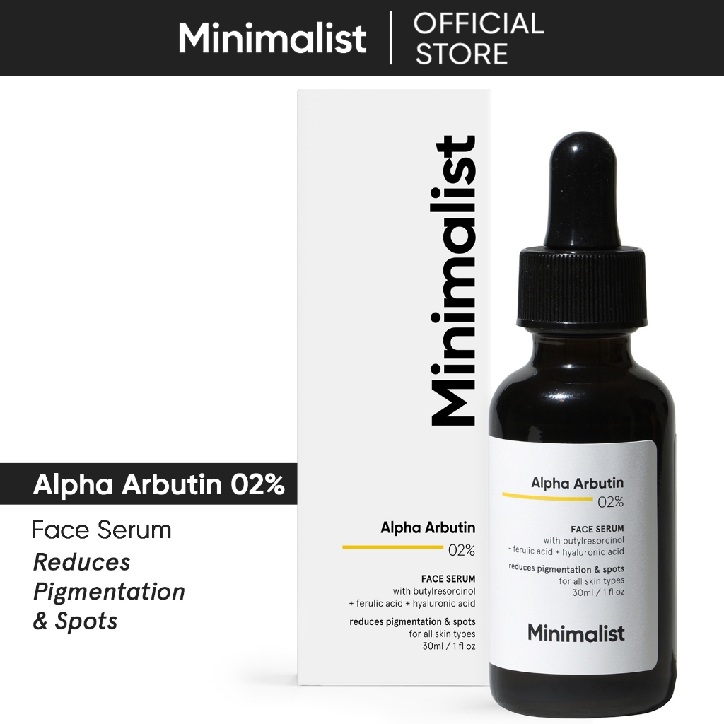 Minimalist 2% Alpha Arbutin Serum for Pigmentation & Dark Spots Removal ...