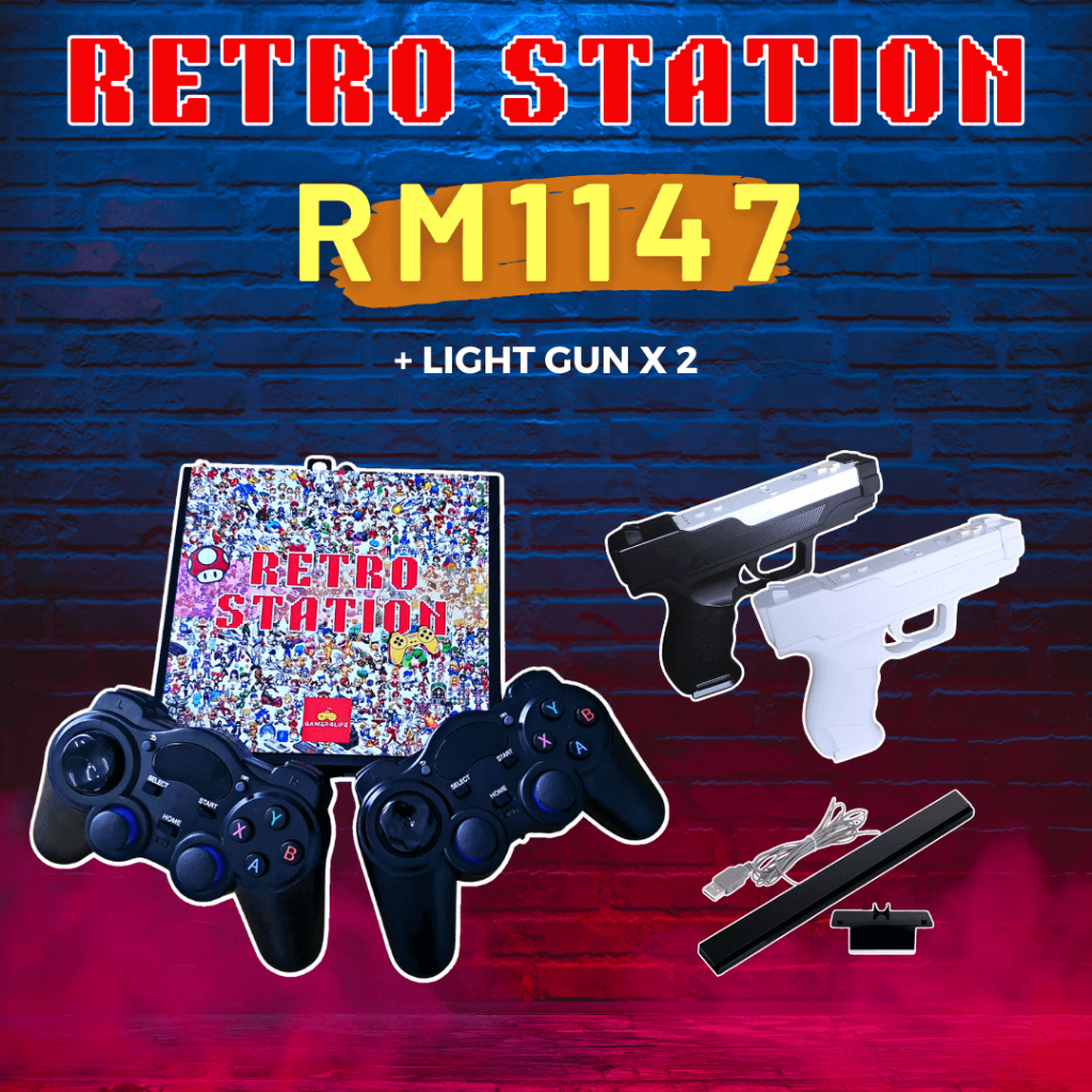 🔥DIRECT TV📺 𝗥𝗘𝗧𝗥𝗢 𝗦𝗧𝗔𝗧𝗜𝗢𝗡 GAME BOX + LIGHT GUN🎮🔫 PS2 GAMECUBE DREAMCAST N64 GENESIS & MANY