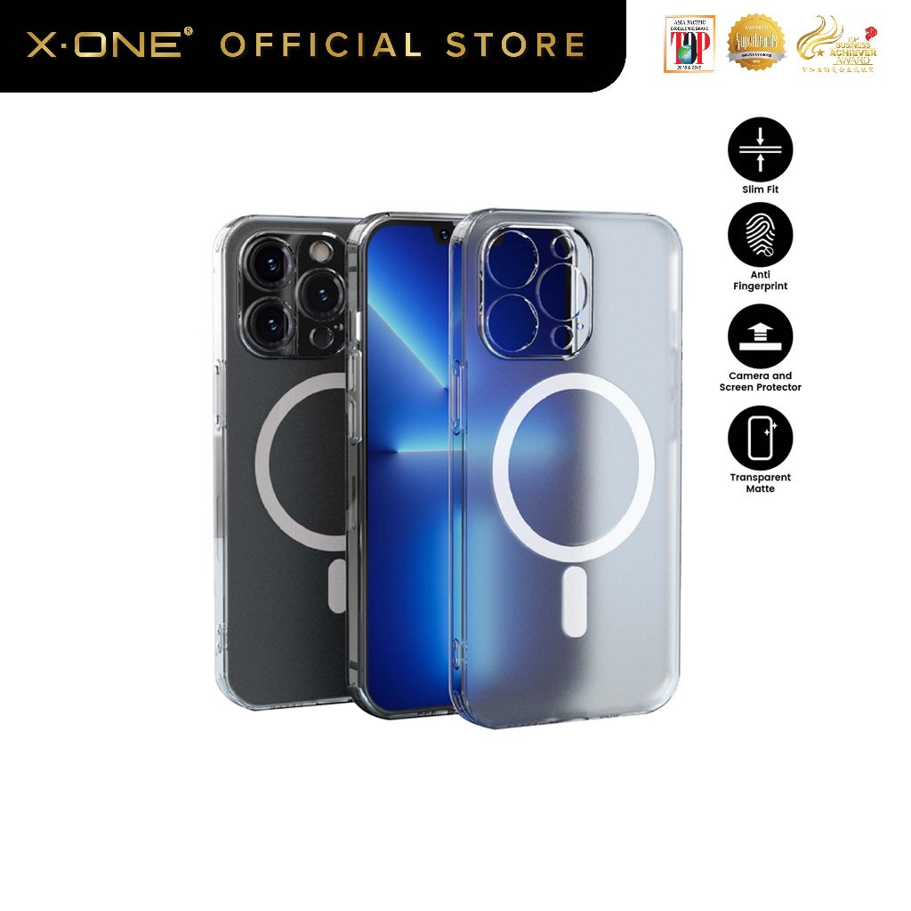 X.One Drop Guard Matte Glass Magnetic Phone Case For iPhone 13/14/14 ...