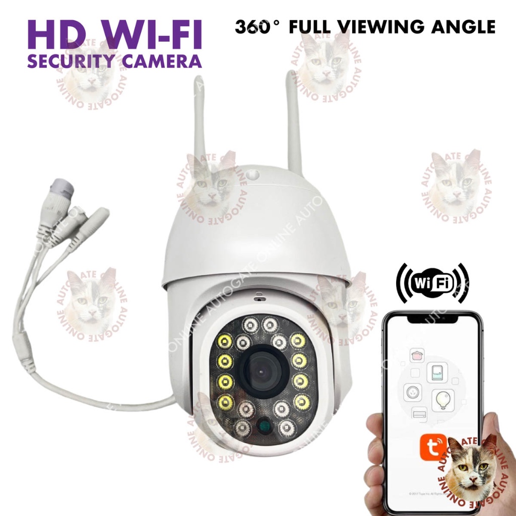 HD WI-FI SECURITY CAMERA 360° F2.0 WIRELESS IP CAMERA 12V 1A SUPPORT UP ...