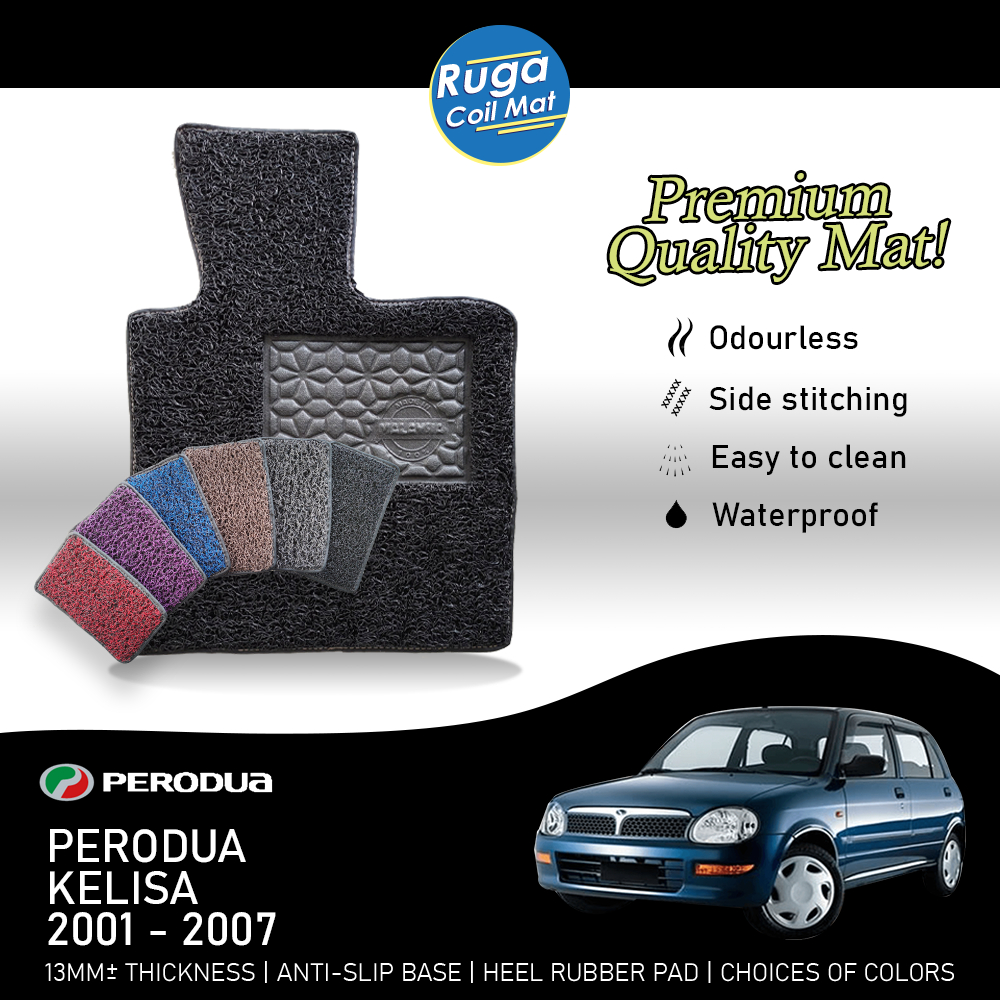 PERODUA KELISA (2001 - 2007) Car Coil Mat Koil Mat Karpet Kereta Pre ...