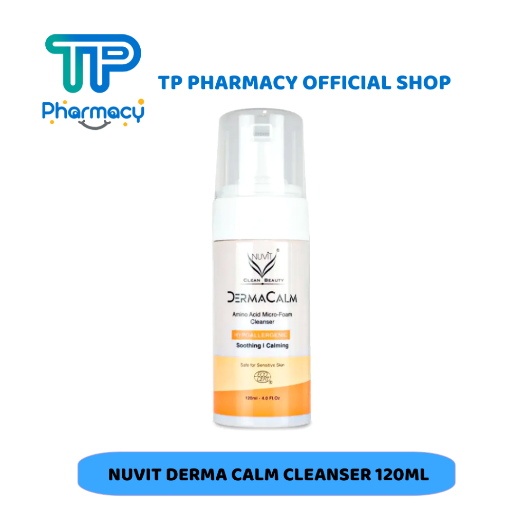 NUVIT DERMA CALM AMINO ACID MICRO-FOAM CLEANSER 120ML | Shopee Malaysia