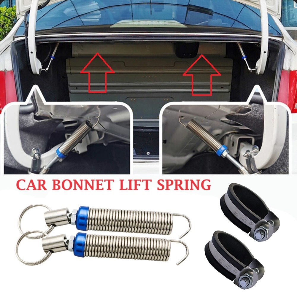 2pcs Car Rear Bonnet Spring Trunk Adjustable Automatic Auto Boot Lid ...