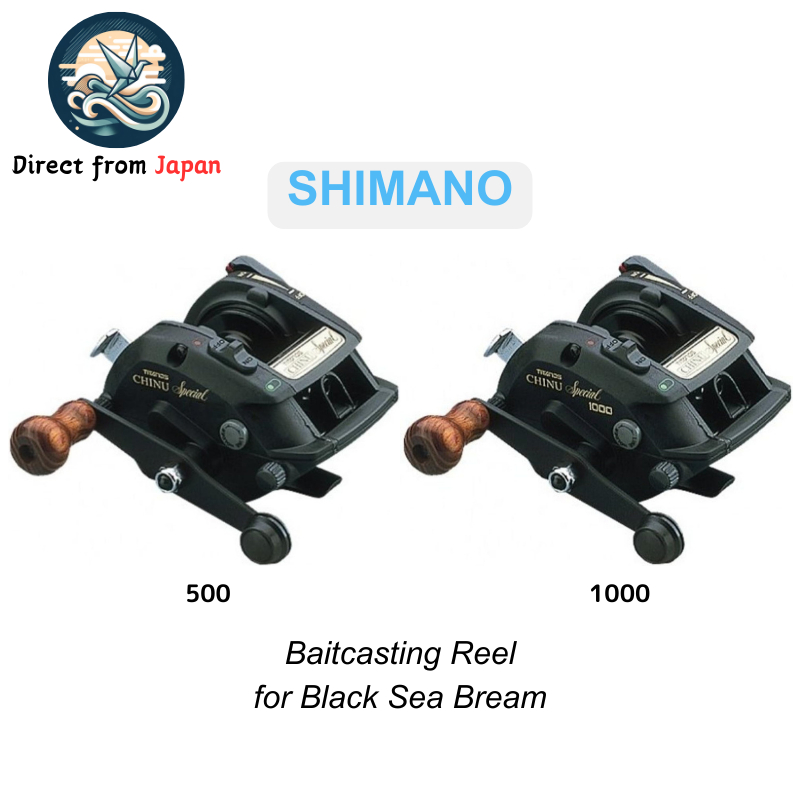 SHIMANO Baitcasting Reel, Titanos Chinu Special 500/1000, Right
