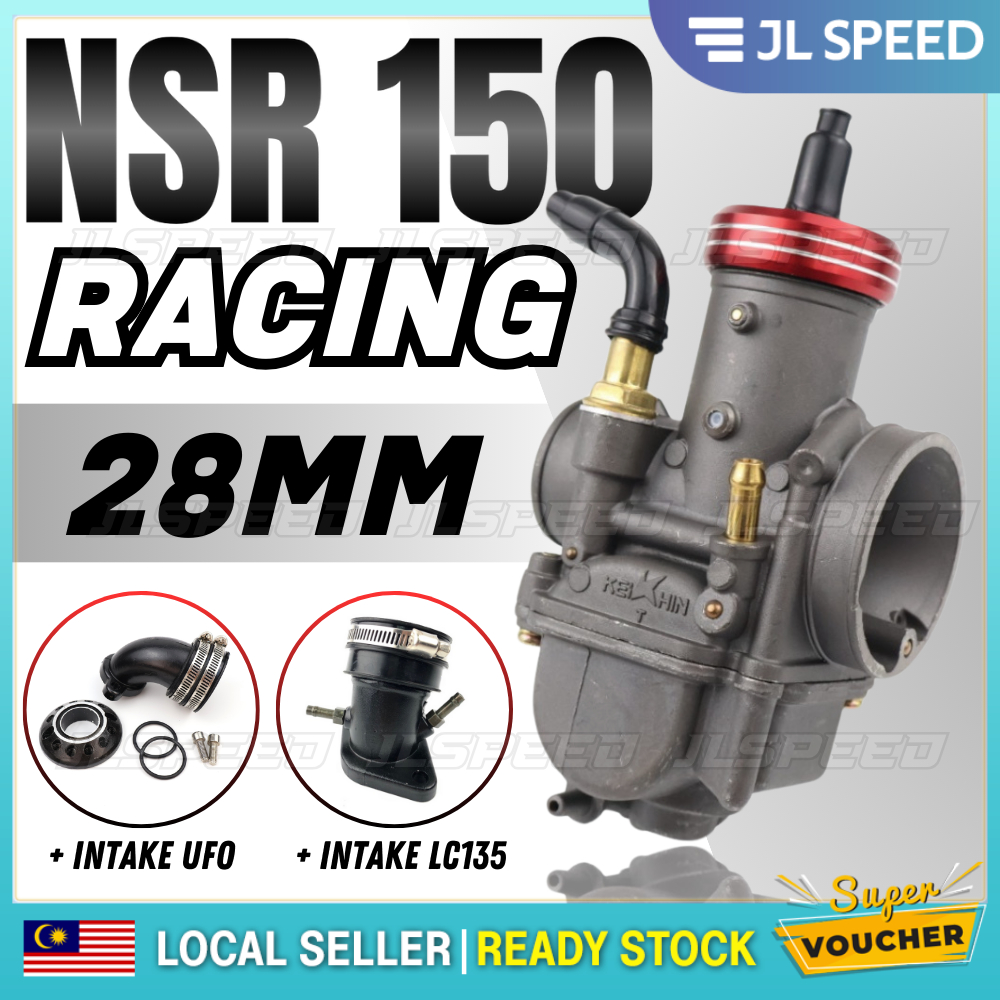 NSR Carburetor 28mm PE Black Jarum Adjustable Racing Carb Karburetor