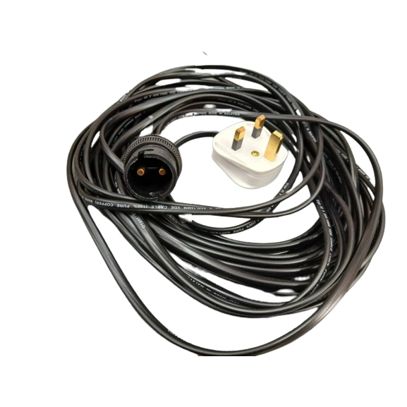 2C/015 Twinflat Wire Black With B22 Pin Cap Lamp Holder & 13A SIRIM 3 ...