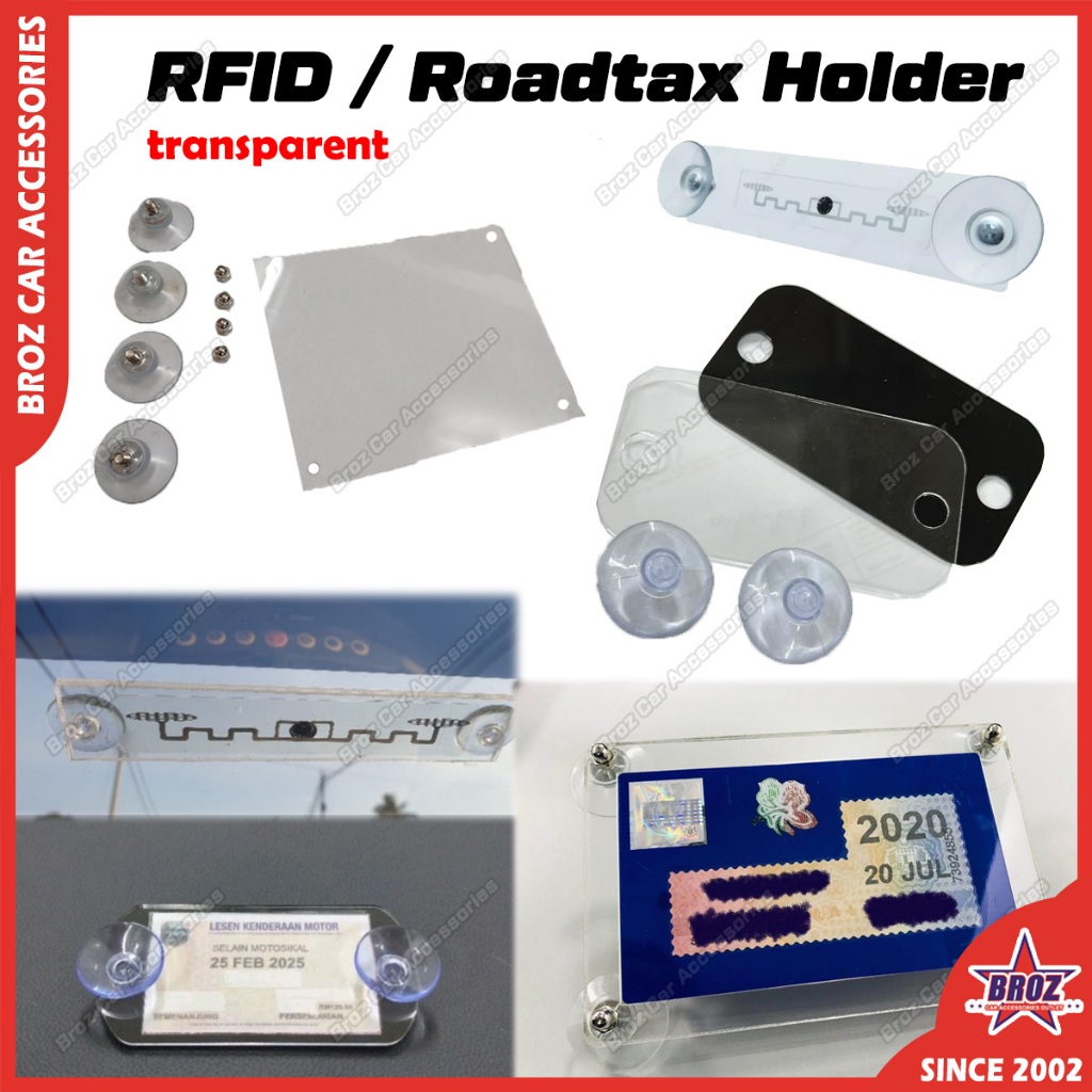 Plastic Road Tax Holder Rfid Holder Car Puspakom X Lorry Van Holder Roadtax Kereta Lesen