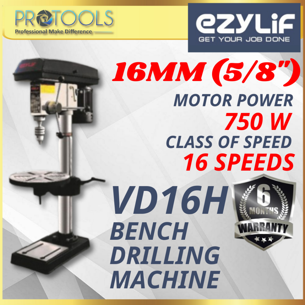 EZYLIF VD16H / JETMAC EMDB1675 750W / KEENX ZJQ4116 16MM BENCH DRILLING