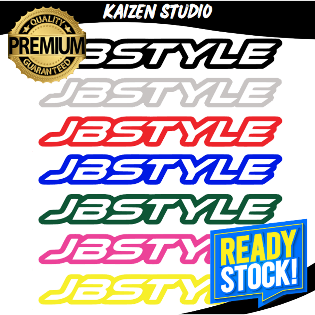 KAIZEN STUDIO JB STYLE VINYL CAR STICKERS KERETA STICKER JBSTYLE ...