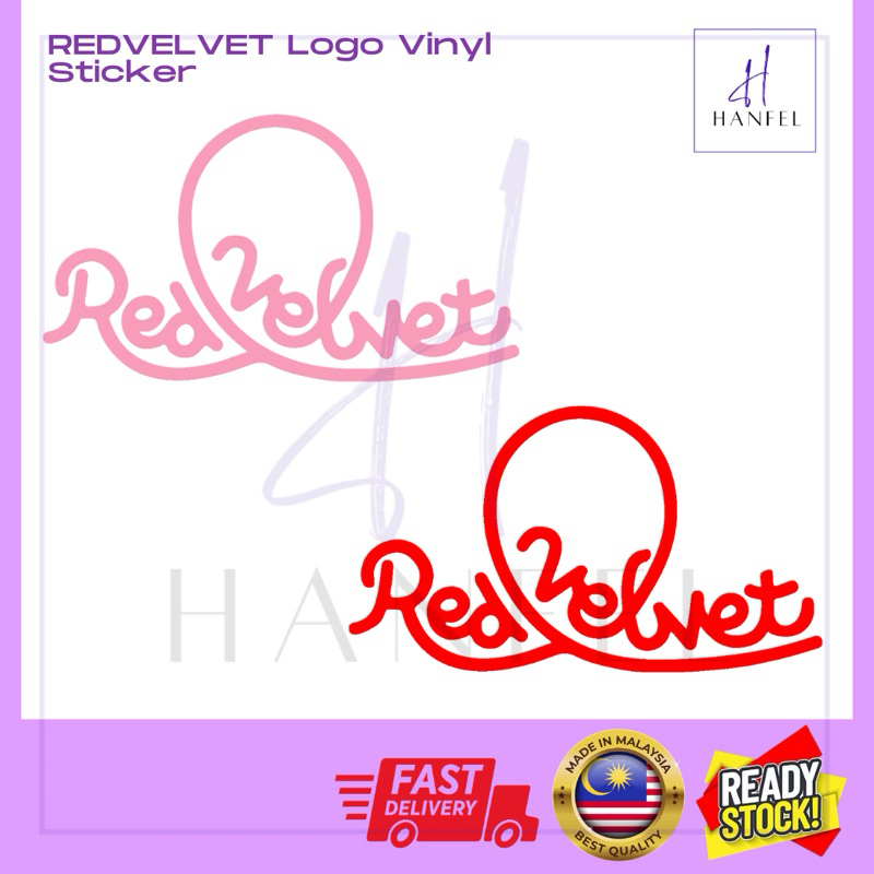 RED VELVET V2 Logo design vinyl sticker ( Die-cut) | Shopee Malaysia