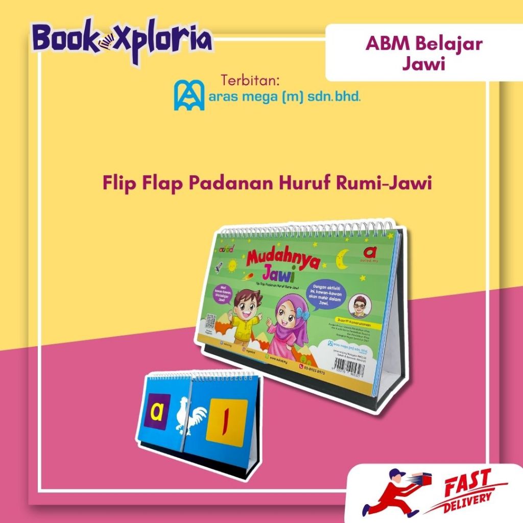 ABM JAWI TADIKA PRASEKOLAH Mudahnya Jawi - Flip Flap Padanan Huruf Rumi ...