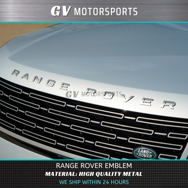 READY STOCK Range Rover 3D Metal Emblem Logo Front Rear Emblem Land ...