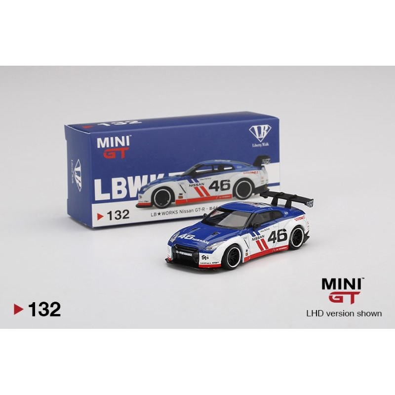 MINI GT #132 [BLISTER PACK] LB★WORKS Nissan GT-R (R35) #46 Infinite ...