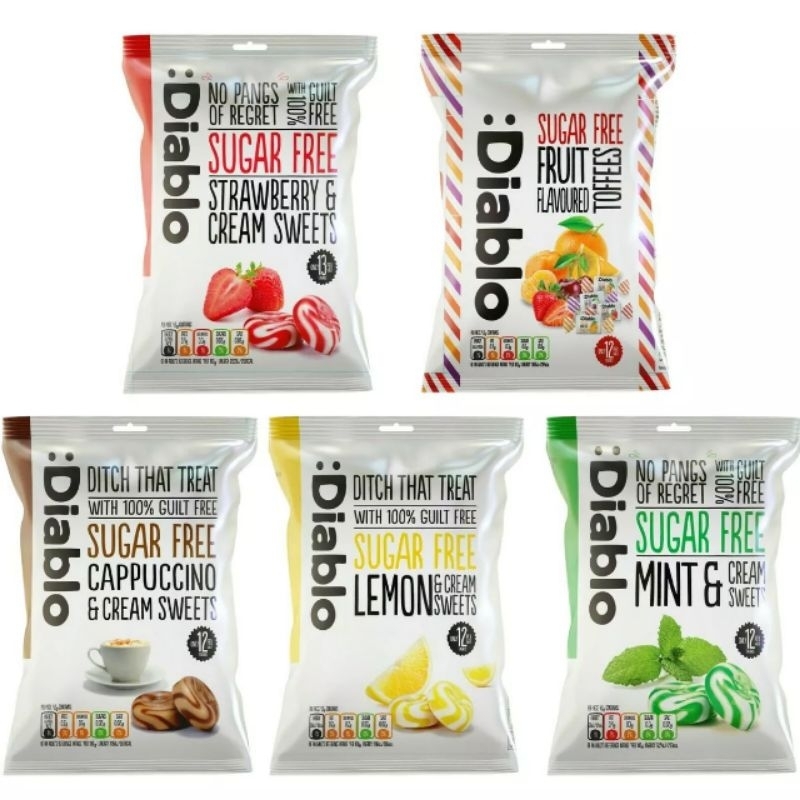 [Imported from UK🇬🇧] Diablo Sugar Free Sweets 75g | Shopee Malaysia