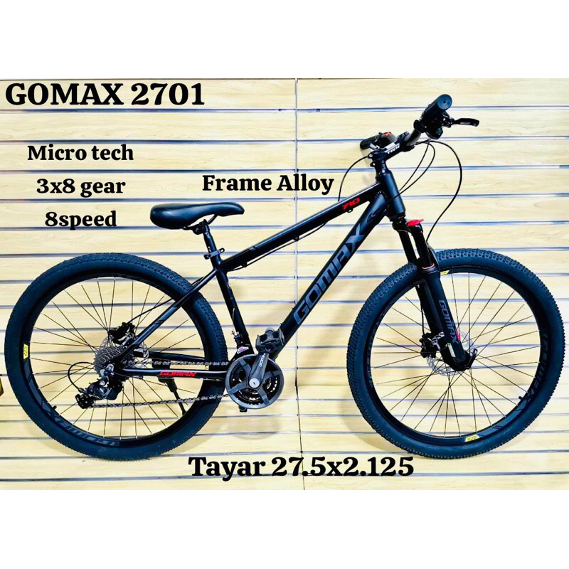 BASIKAL DEWASA BASIKAL GEAR 27.5 MTB TRS HORIZON 2713 ALLOY SHIMANO ALTUS 18 SPEED GOMAX27.5 MOUNTAIN BIKE 2701