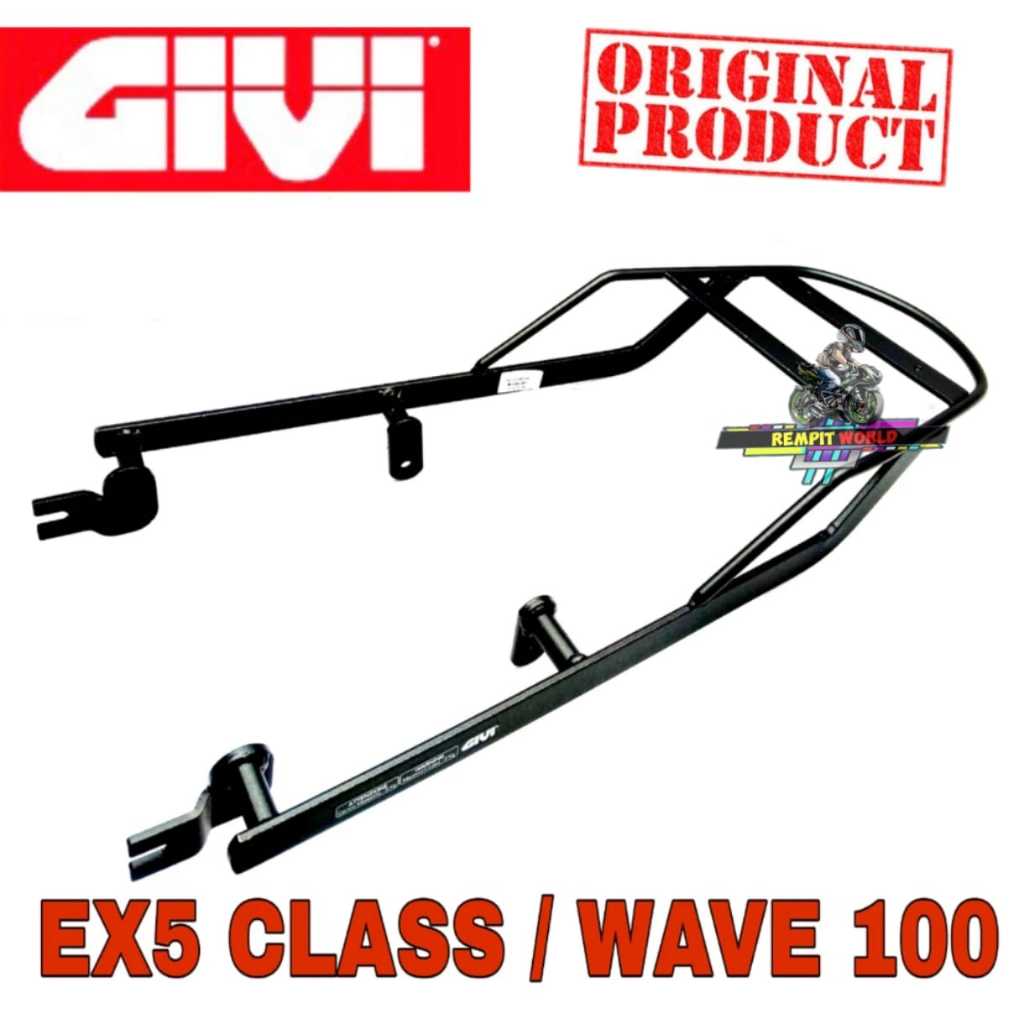 MONORACK GIVI EX5 CLASS/WAVE 100 HONDA MOTOR ORIGINAL BOX GIVI TOPBOX ...