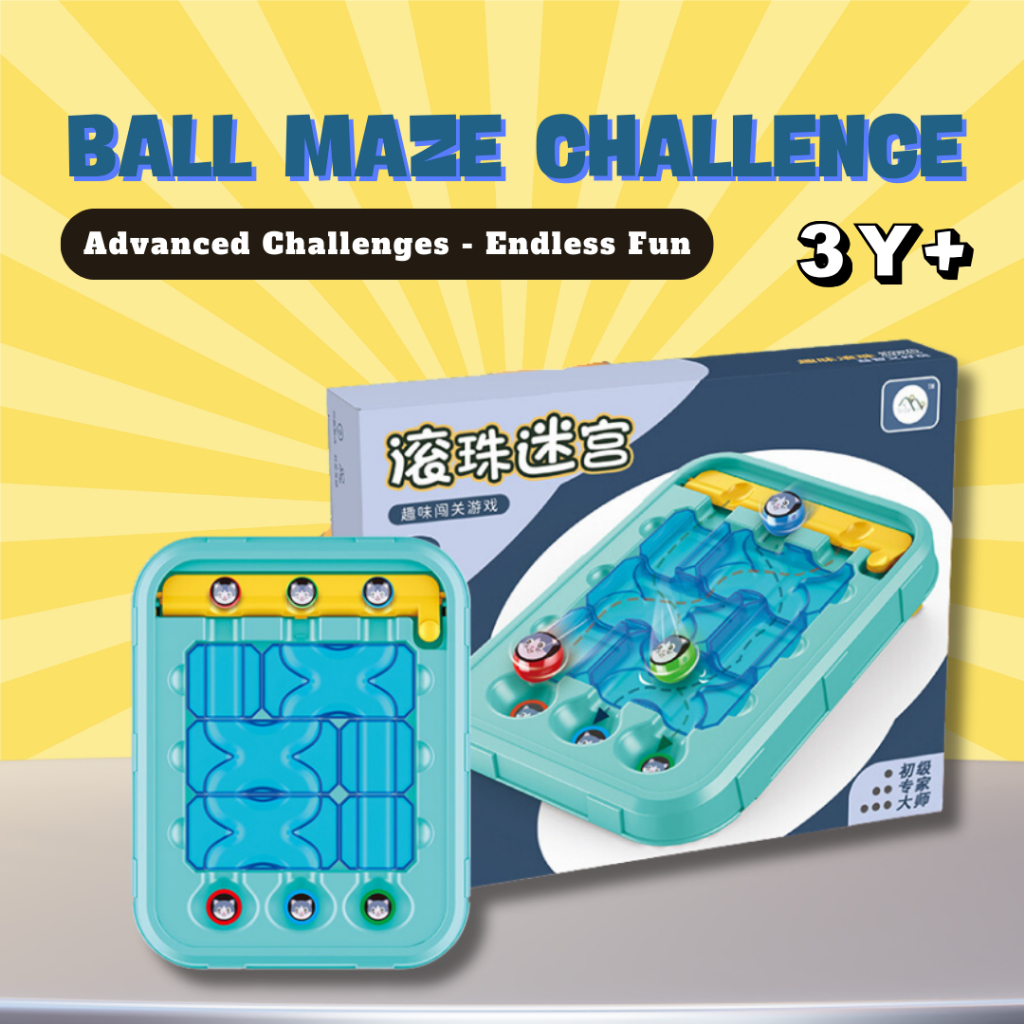 Ball Maze Game Labirin Logic Board Game Maze Ball Puzzle Toy Gifts ...