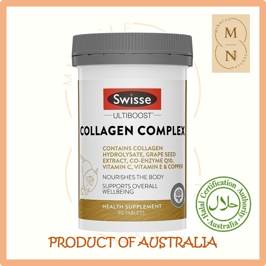 EXP 02/2026 - Swisse Beauty Collagen Complex 30/90 Tablets | Shopee ...