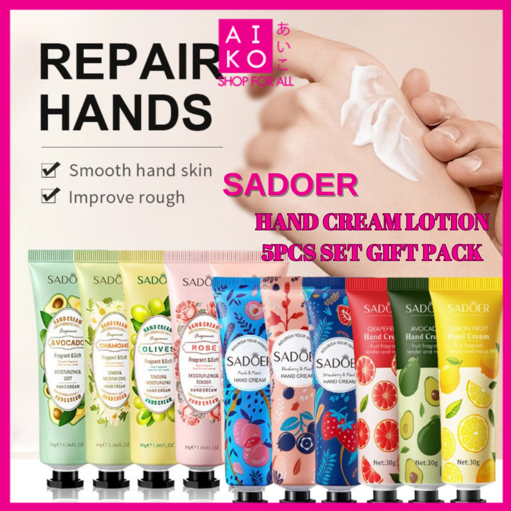 (AIKO)SADOER HAND CREAM LOTION 5PCS SET GIFT PACK(AIKO)SADOER HAND ...