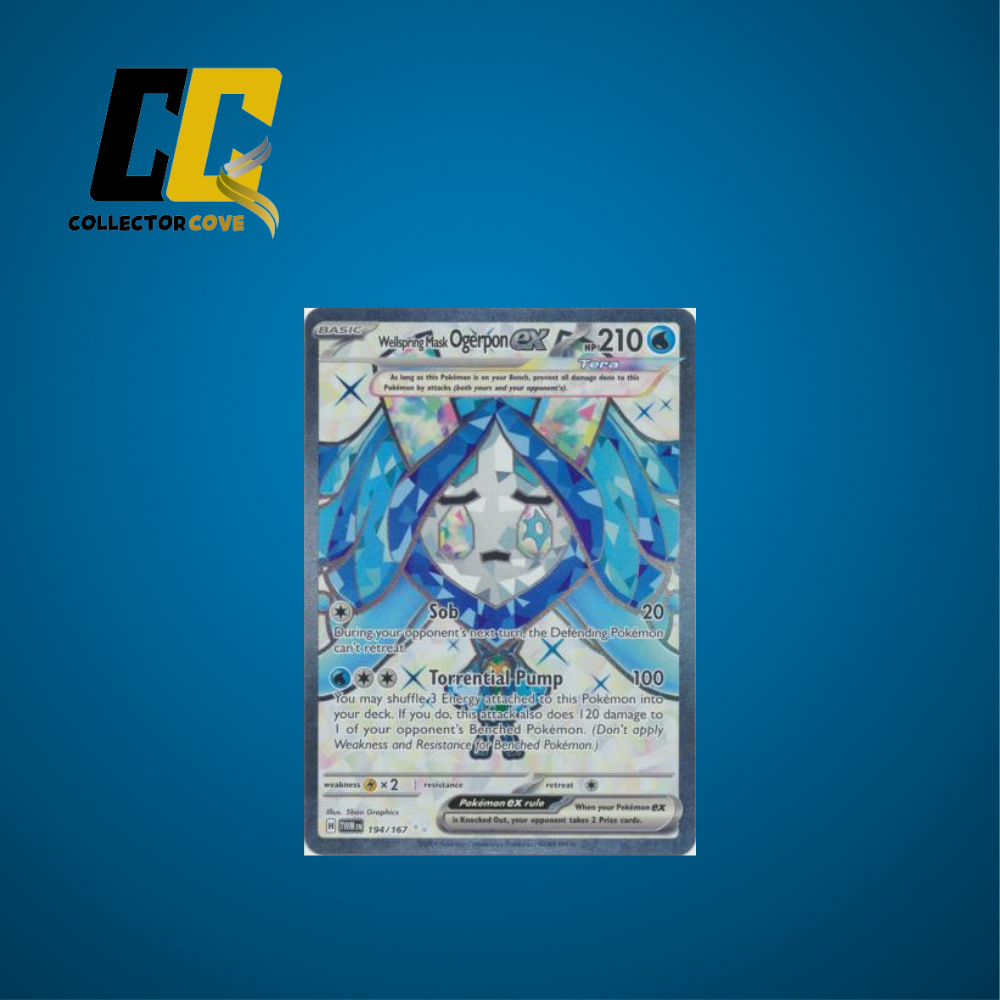 Pokemon TCG Wellspring Mask Ogerpon ex 194/167 Full Art Secret Rare ...