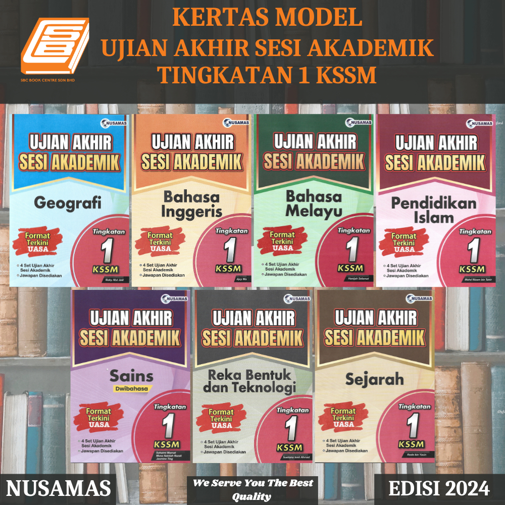 Sbcb Kertas Model Ujian Akhir Sesi Akademik Tingkatan 1 Nusamas Shopee Malaysia 9423