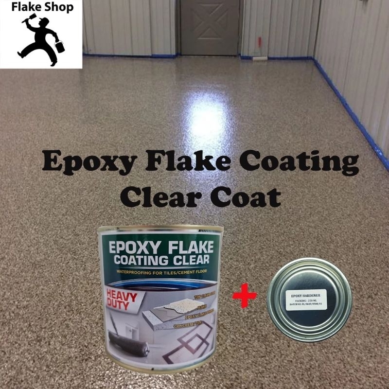 Flake Clear Coat ( WITH HARDENER ) 1L /Flake Primer With Harderner 1L