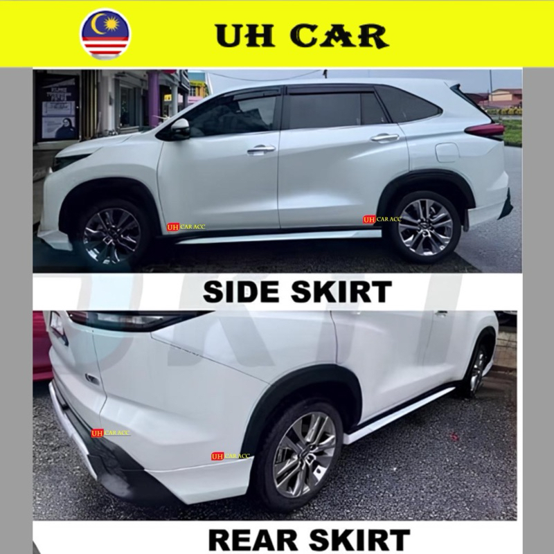 Toyota Innova Zenix 2023 2024 OEM MDLT PP Bodykit Skirt Skirting ...
