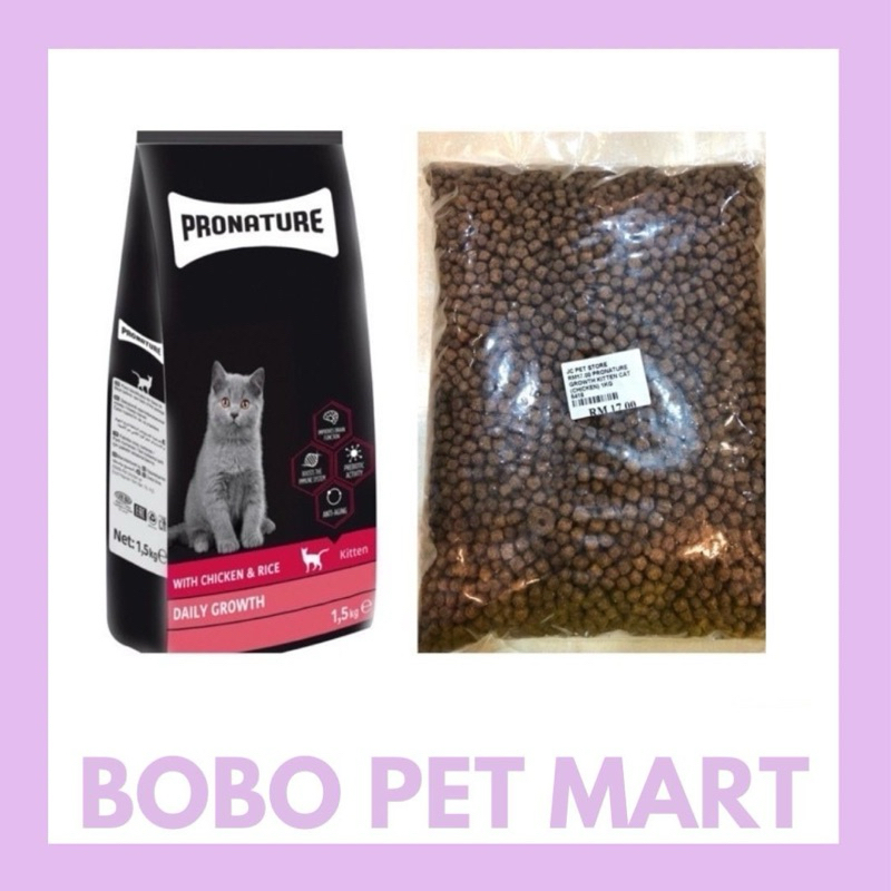 Repack Pronature Kitten Cat Food 1kg | Shopee Malaysia
