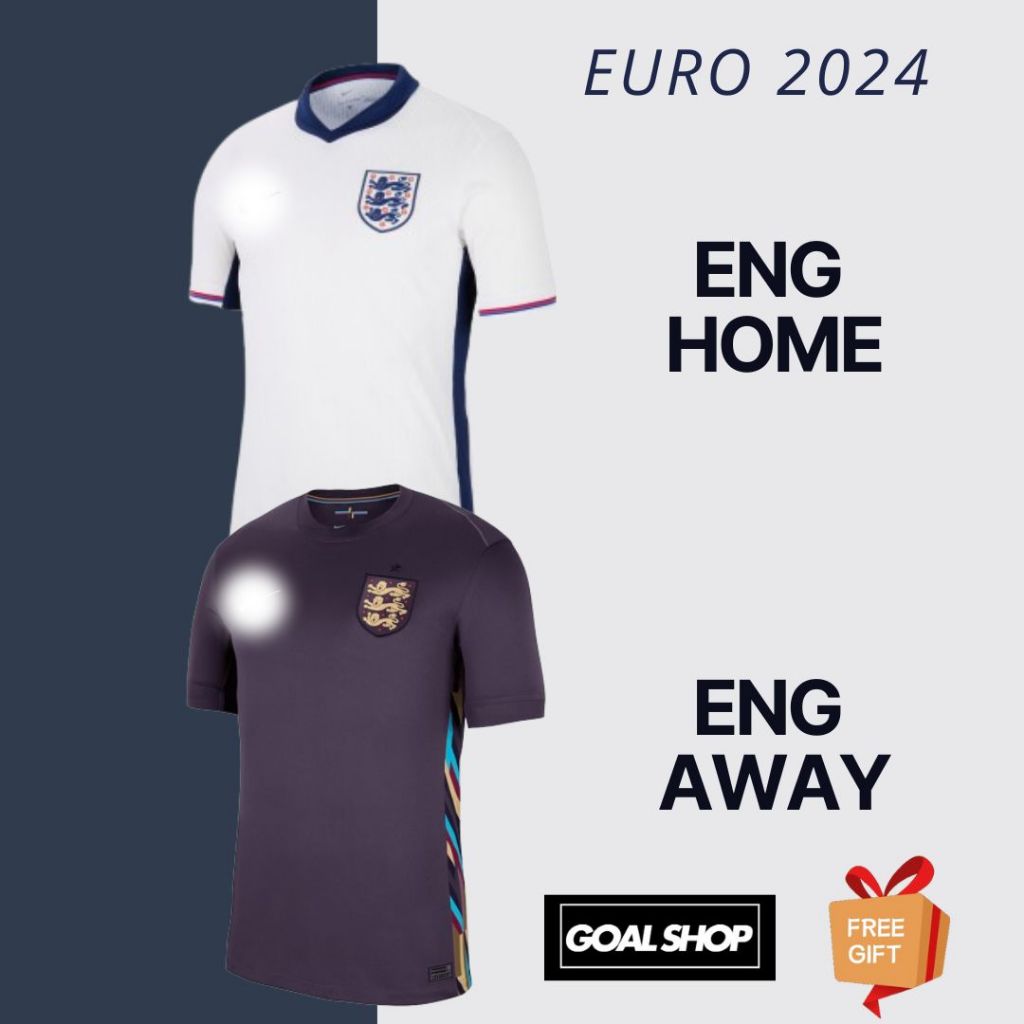 [Player Issue] EURO 2024 England Home Jersey Eng Away Jersey Three