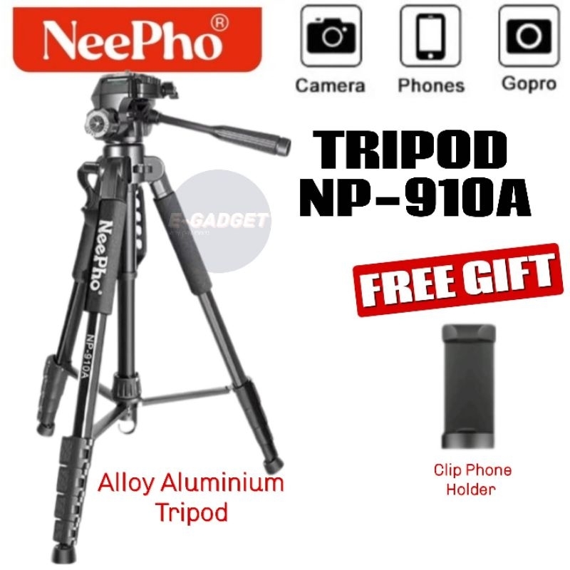 PROFESSIONAL TRIPOD 57-210CM NEEPHO NP-910A PHONE/CAMERA STAND PREMIUM ...