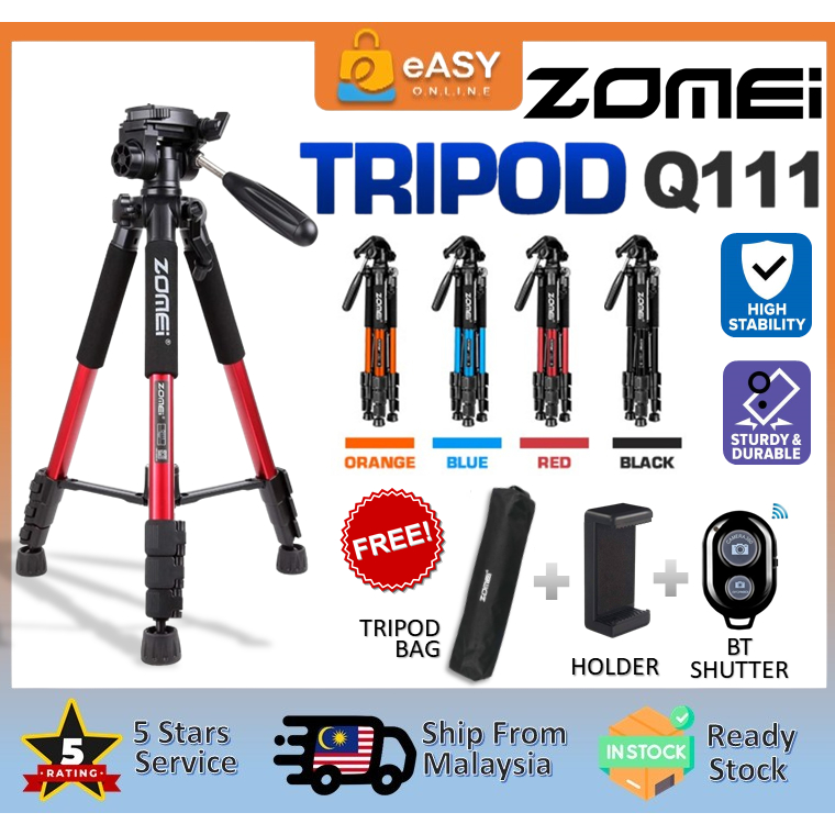 FREE GIFT💥ZOMEI Q111 Ori Professional Travel Portable Aluminum Digital ...