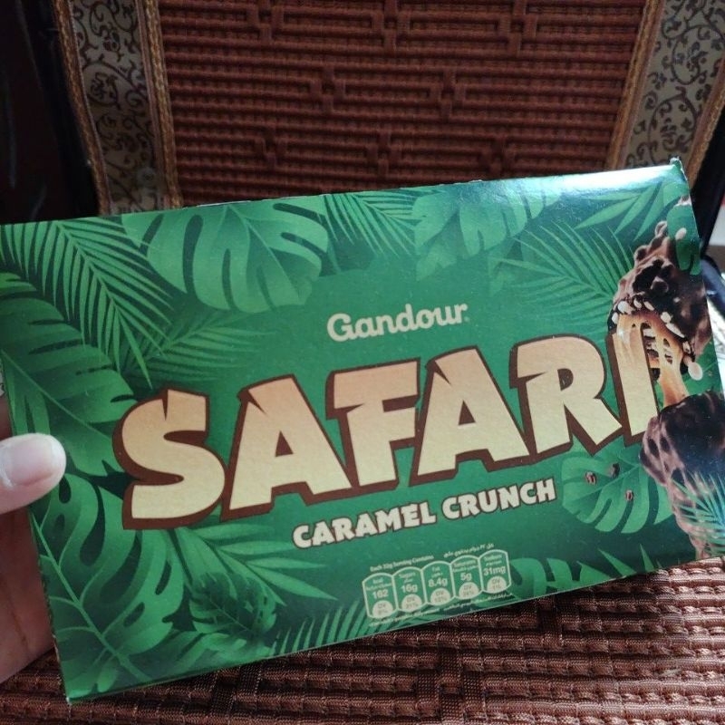 Gandour Safari Caramel Crunch Chocolate Bar 1box 12pcs | Shopee Malaysia