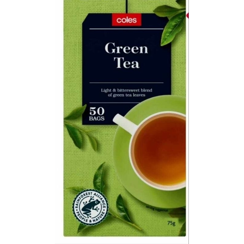 Coles Green Tea 50 teabags | Shopee Malaysia