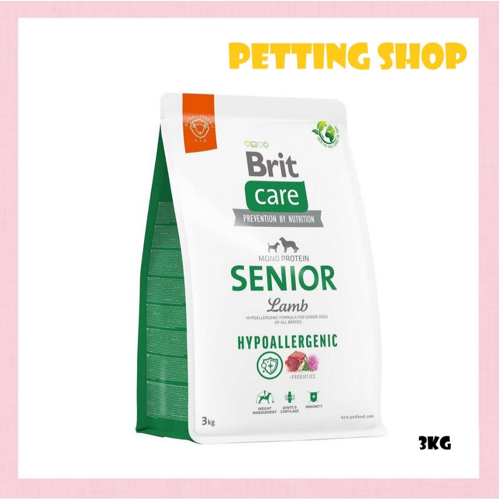 Brit Care Dog Dry Food Senior Lamb 3kg | Shopee Malaysia