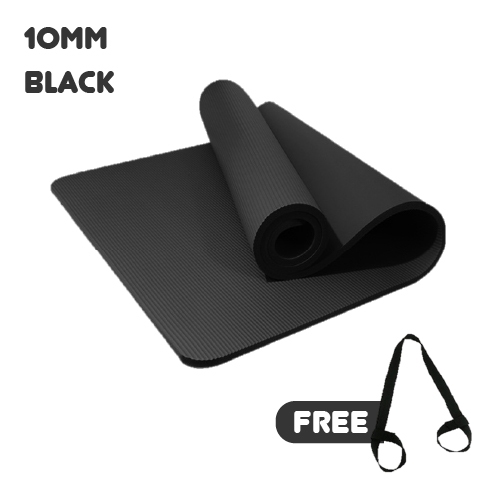 Yoga Mat 15MM NBR EXTRA THICK Non-Slip Mat + FREE CARRY STRAP Aerobic ...