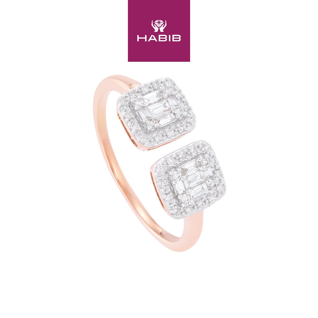HABIB FIRE ON ICE Diamond Ring in 375 9K Rose Gold 25086 Shopee Malaysia