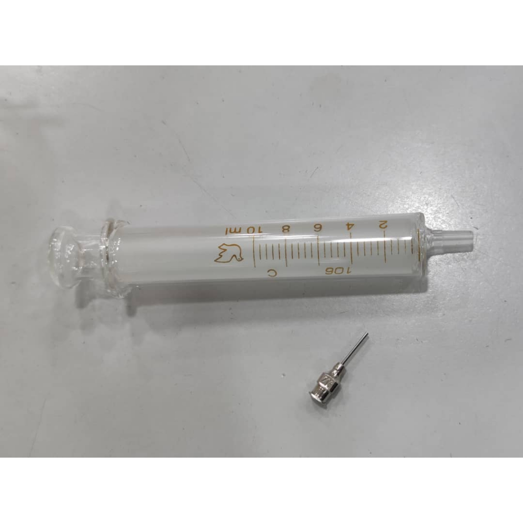 Glass Syringe with Metal Needle (10mL) | Shopee Malaysia