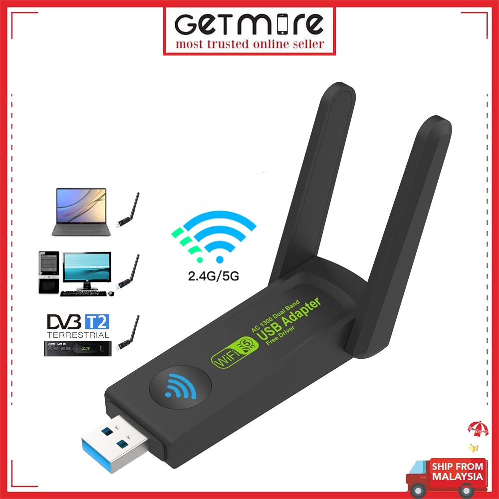 Dual Brand Usb Wifi Adapter 2.4ghz 150mbps Dual Antenna For Pc Laptop 