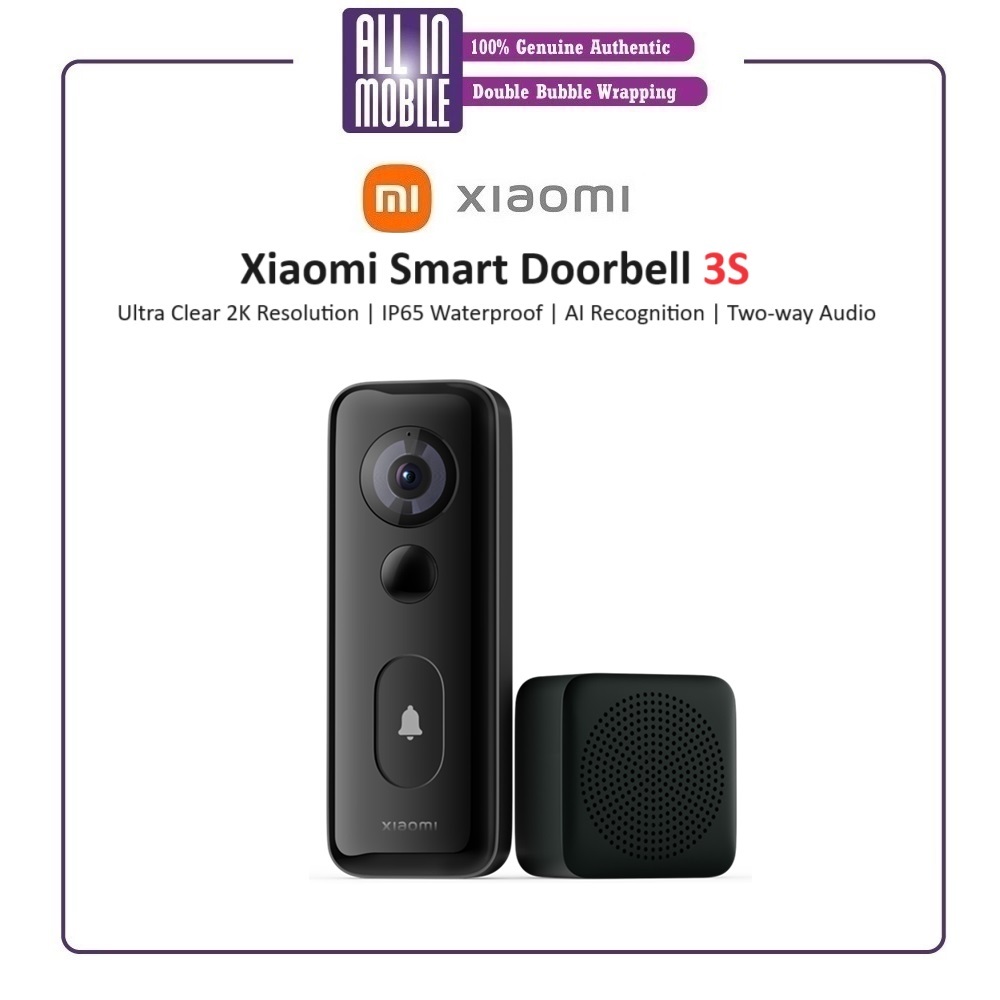 Xiaomi Smart Doorbell 3 – Video 2K, Rilevamento AI, Batteria 5200 MAh, Audio Bidirezionale, Versione Italiana