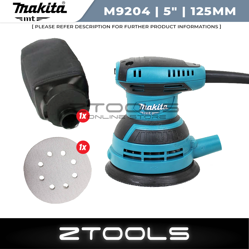 Makita m9204 125mm electric random orbit sander 240v hotsell