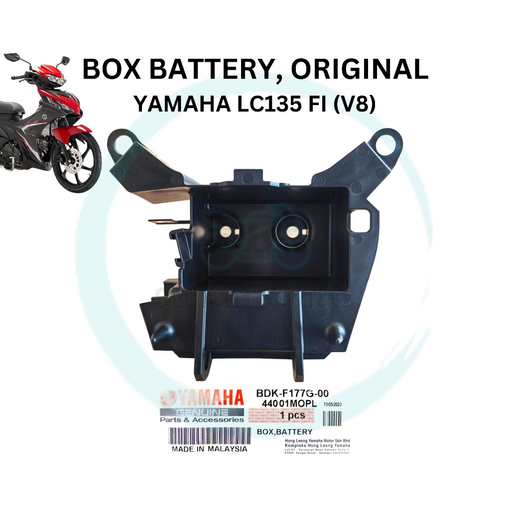 MOTOR YAMAHA LC135 FI V8 135 LC BDK F177G BOX BATTERY HOLDER ORIGINAL ...