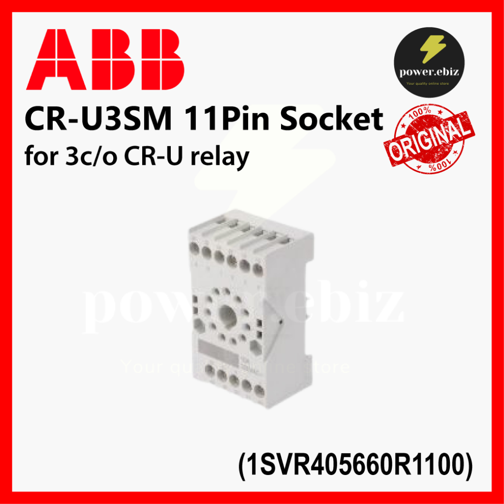 ABB CR-U3SM SOCKET FOR 3 C/O CR-U 11 PIN RELAY | Shopee Malaysia