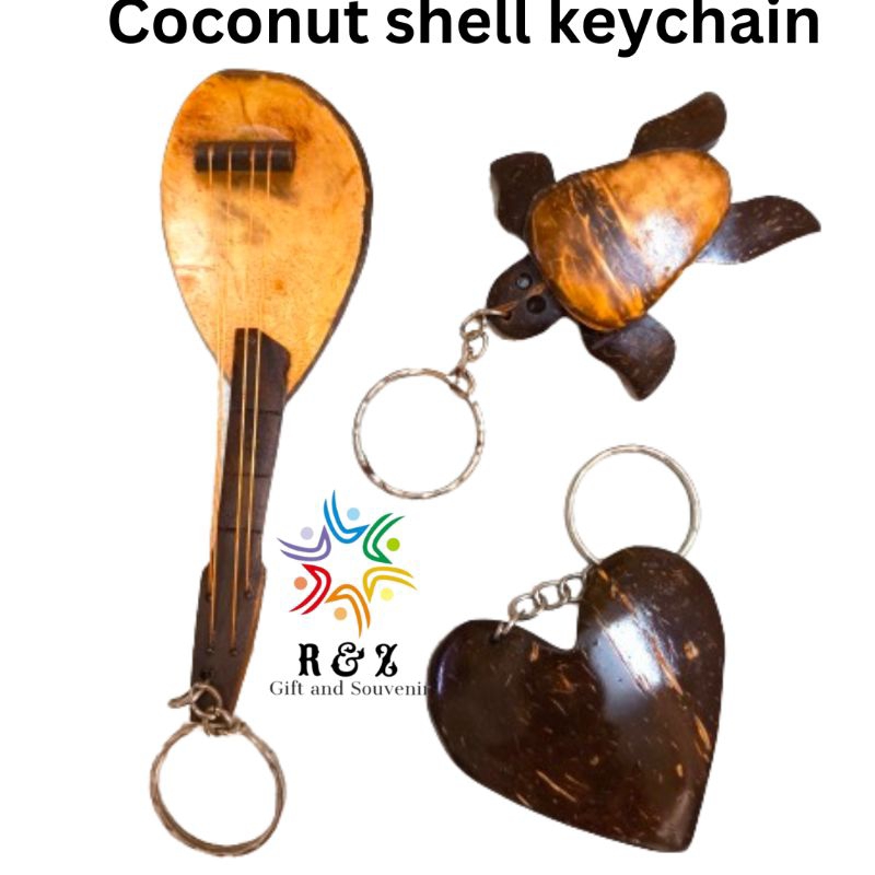 Coconut Shell Keychain/ Keychain Tempurung | Shopee Malaysia