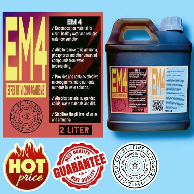 [2 Liter] EM4/Effective Microorganisms/Water Treatment/EM Aquaculture ...