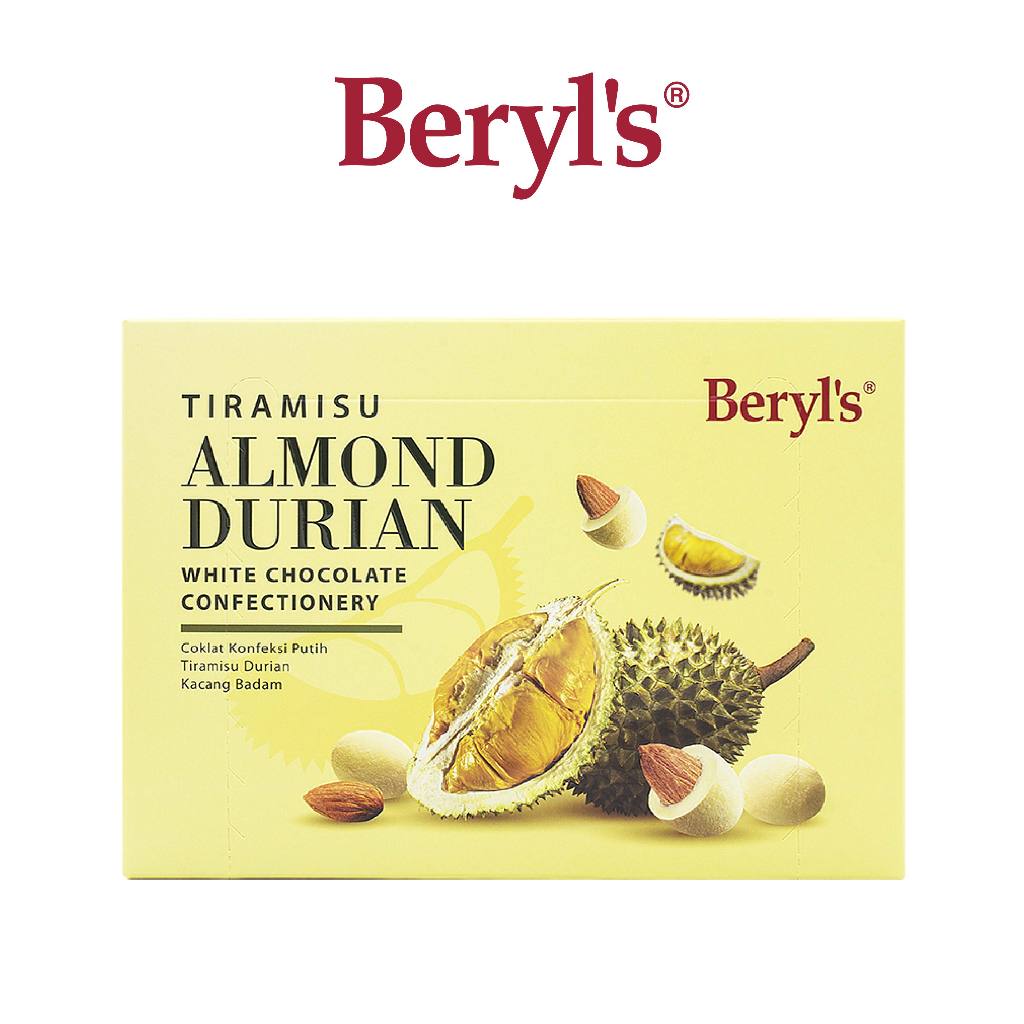 Beryl's Tiramisu Durian Almond White Chocolate Confectionery (150g ...