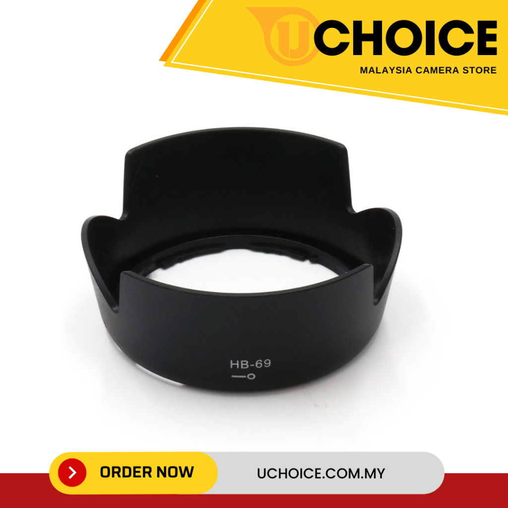 HB-69 Lens Hood for NIKON AF-S NIKKOR 18-55mm f/3.5-5.6G VR II | Shopee ...